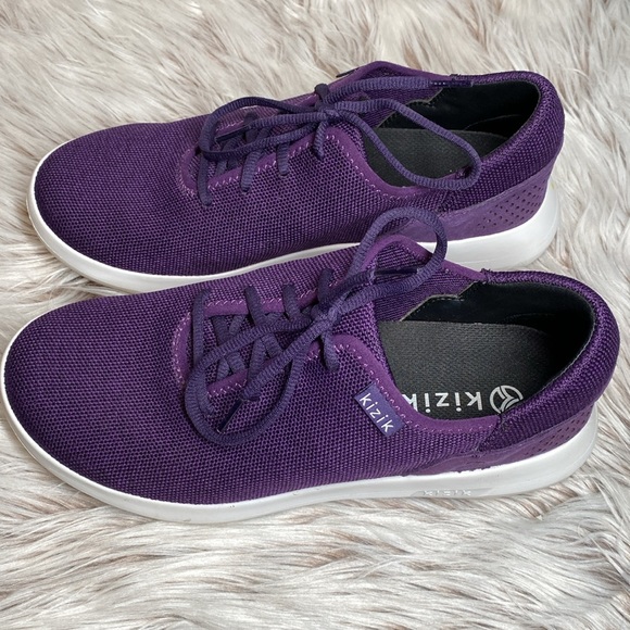 kizik Shoes Kizik The Madrid Eco Knit Purple Hands Free Slip On